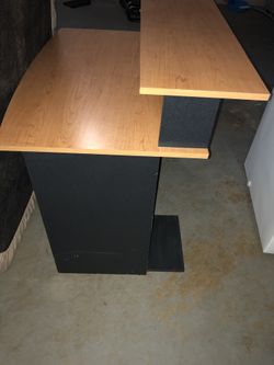 Wooden work desk