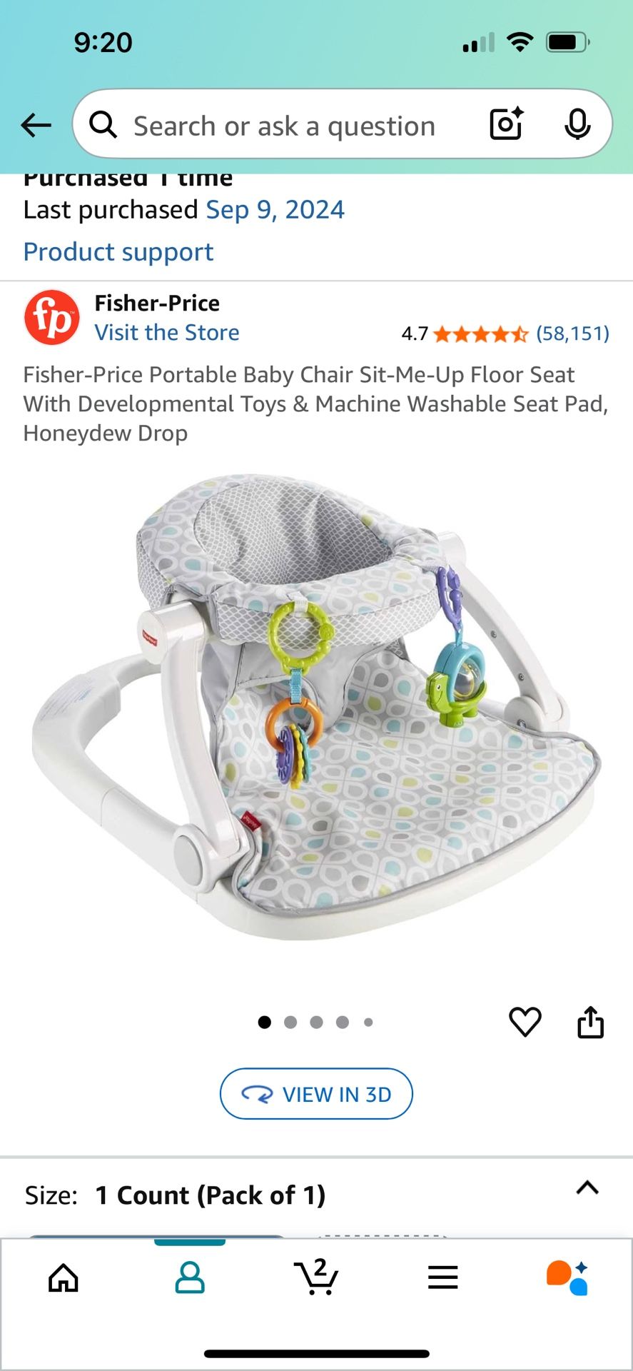 Baby Sit Me Up Chair