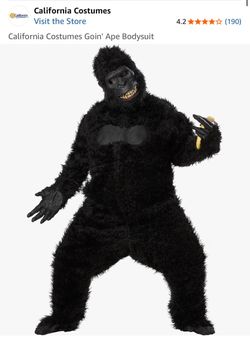 California Costumes Goin' Ape Gorilla Bodysuit