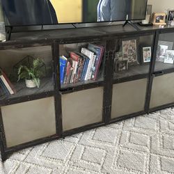 Rustic Iron Sideboard, End Table, Mirrored Accent Chest/ Dresser, Loveseat, Wall Decor, Art, Area Rugs, Rustic End Table, Lanterns, Accent And Papasan