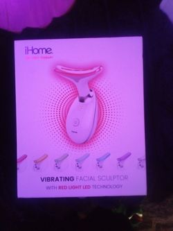 iHome Vibrating Facial Sculptor Red Light LED