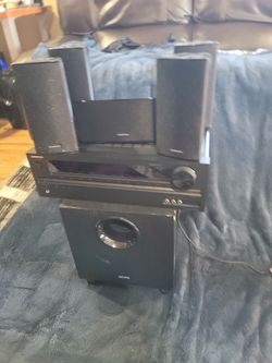 Onkyo Av Receiver HT-R393 surround Speakers Sound System for