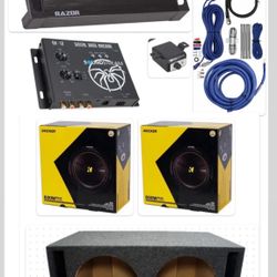NEW BASS PACKAGE KICKER COMPS C 12” INSTALLED 