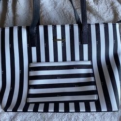 Women’s purse/ Hand bag. Striped-Harrods London Tote Carry Bag NEW