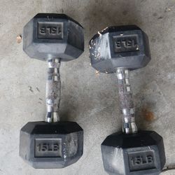 15 Lb DUMBBELLS 