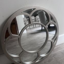 2 Round Mirrors..  For $40 