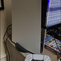 PS5 With 2 Controllers And Games 