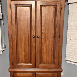 Solid Wood Armoire $100