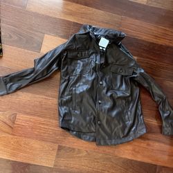 Medium Faux Leather Jacket