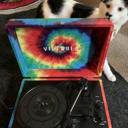 Victrola Portable Tie Dye Record Player 