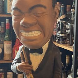 Louis Armstrong Solid Cast Ceramic Or Composite Sculpture