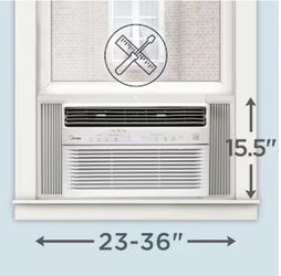 Midea 450-sq ft Window Air Conditioner with Remote (115-Volt,10000-BTU) ENERGY STAR Wi-Fi enabled