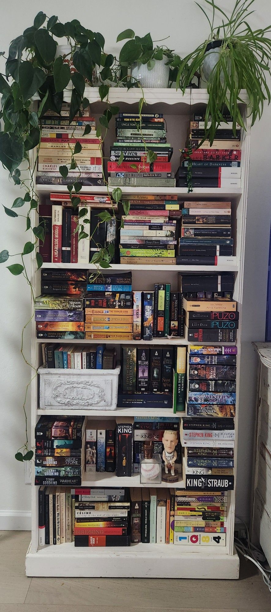 White Solid Wood Bookcase