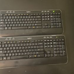 2 Wireless Logitech Keyboards 