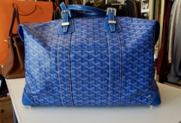 goyard duffle bag blue