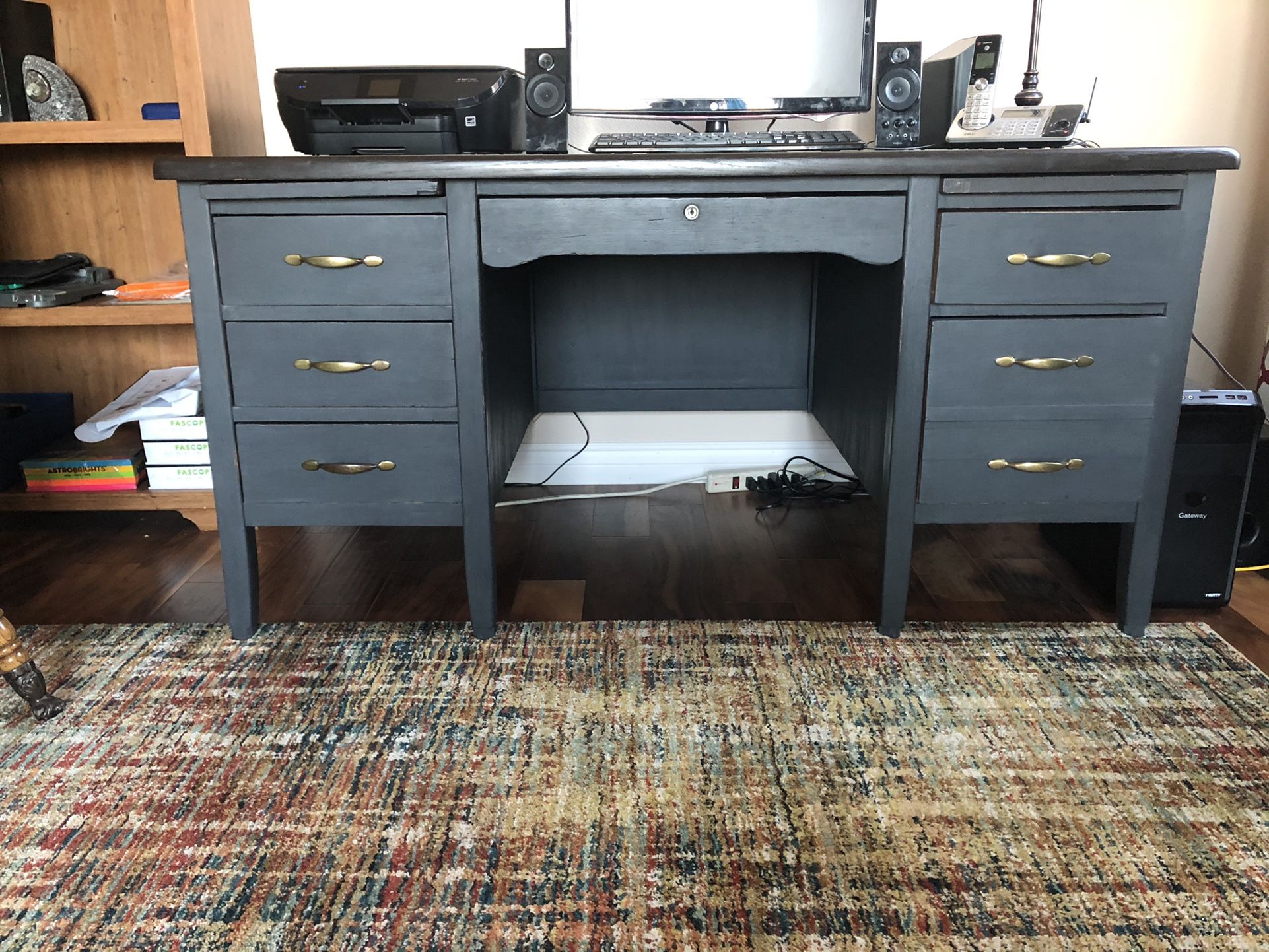 Oak Desk With Chair