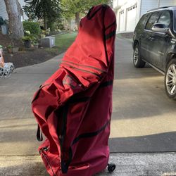 Christmas Tree Holder With Wheels  High Quality With Zipper Compartments