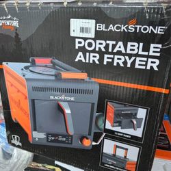 Blackstone Adventure Ready Portable Propane Air Fryer, 4 Quart, Gray & Orange, 18W, 3ft Cord