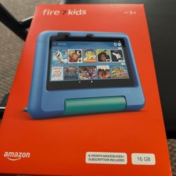 Kids Blue Amazon Kindle 7 With Protective Cover 