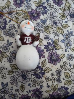 Aggies Snowman Ornament