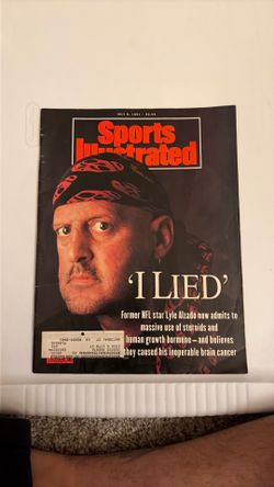 1991 Sports Illustrated Lyle Alzado NFL Steroid Story Vintage Magazine