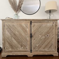 Industrial Wood Server Cabinet