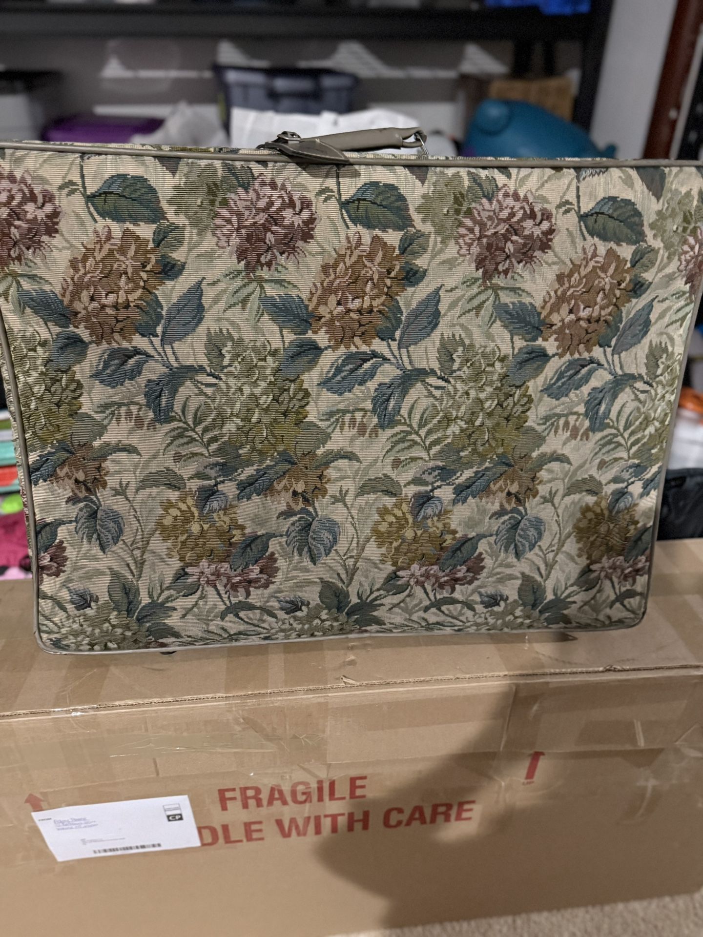 Vintage Diane Von Furstenberg 2  Piece Tapestry Luggage Set