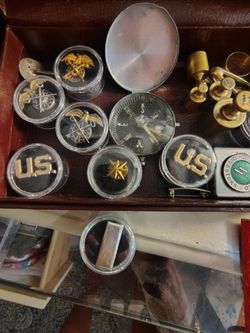 Military pins brass weights and more