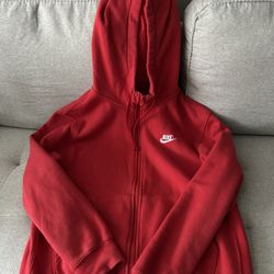 red nike zipup