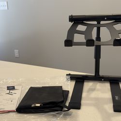 NEW Pyle PLPTS55 Universal Portable Foldable Telescoping Height DJ Laptop Stand