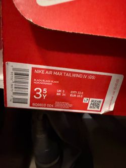 Blk Nike air max tailwinds