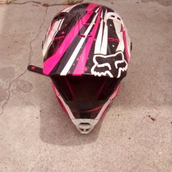 Pink Fox Dirt bike Helmet 