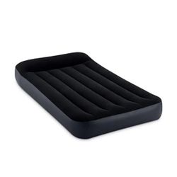 Intex Dura-Beam Standard Pillow Top Airbed Comfortable Blow Up Portable Air Mattress Auto Pump