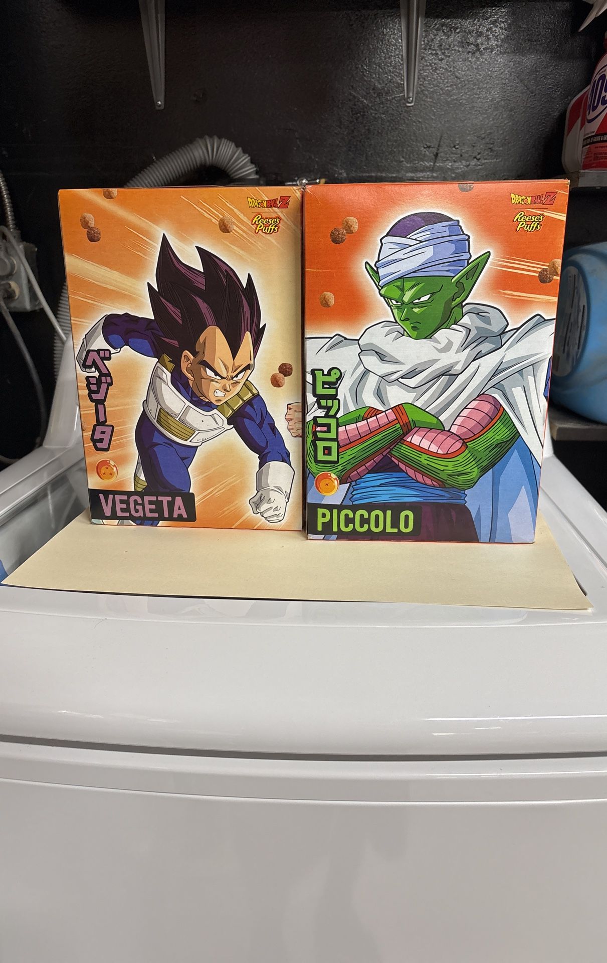 Dragon Ball Z Reeses Puffs Cereal Boxes