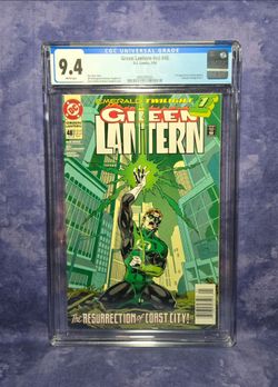 Green Lantern #48 1994 CGC 9.4 WP 1st App Of Kyle Rayner
