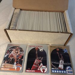 1990-91 NBA Hoops Series 1 Complete Set 1-336 Jordan Menendez Magic Kemp MINT