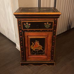 Buró Antiguo Oriental Pintado A Mano !
