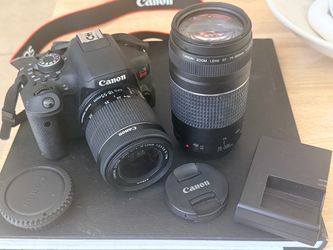 Canon EOS Rebel T6 Camera Bundle + 2 Lenses