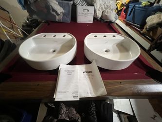 Kohler Bathroom Vessel Sinks W 8” Widespread 