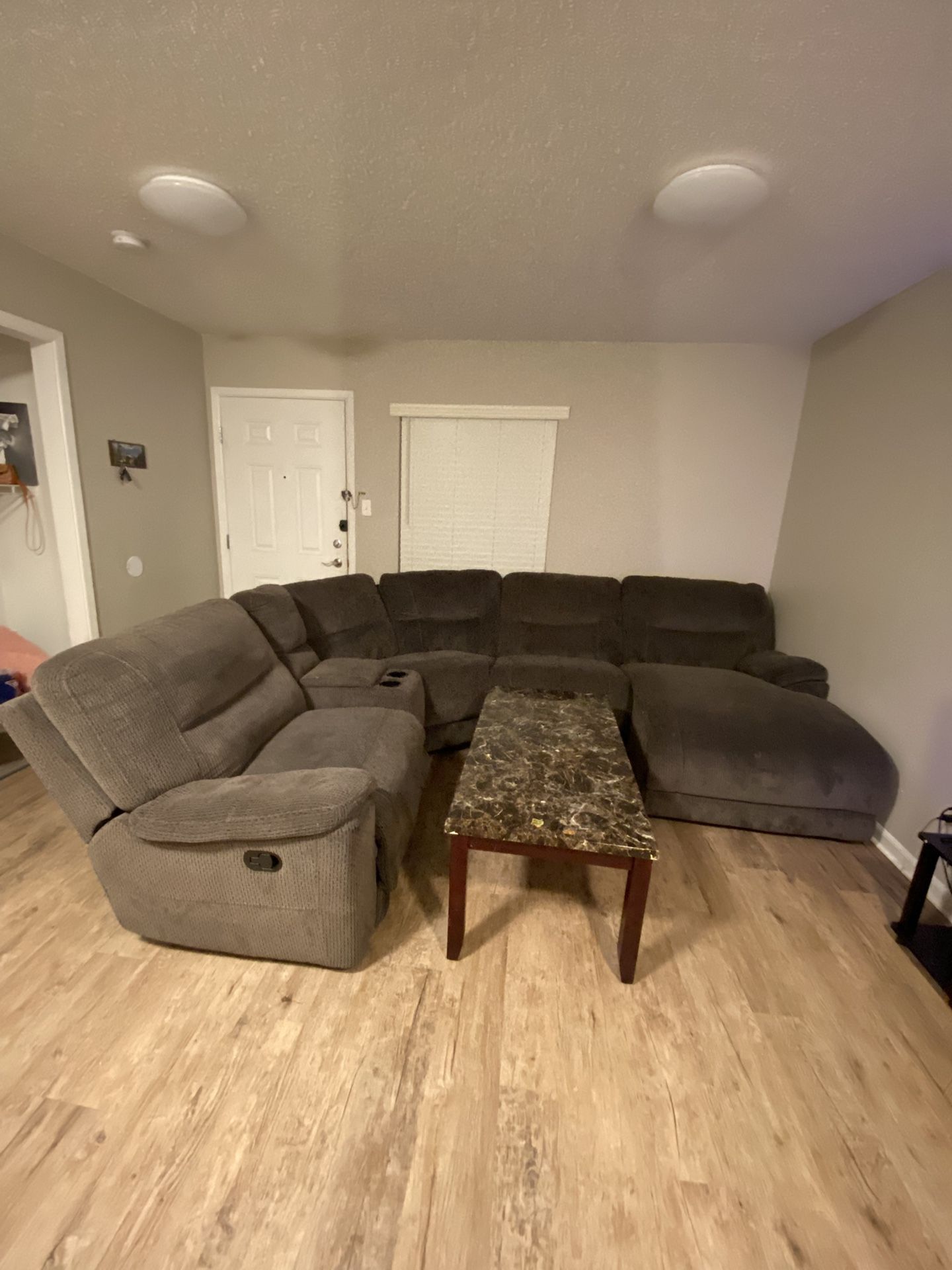 Dark grey Sectional Couch