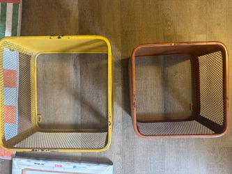 Hobby Lobby Metal Mesh Wall Baskets Set of 2
