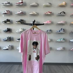 Brand New Supreme NBA Youngboy Tee Light Pink Size XXL