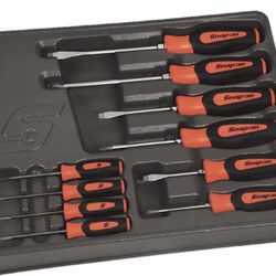 BRAND NEW IN PACKAGE 10 pc Combination Instinct® Soft Grip Screwdriver Set (Orange)