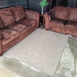 Brown Sofa Loveseat Set, Free Delivery!