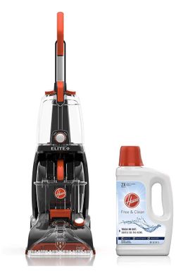 Hoover Power Scrub Elite Pet Carpet Cleaner with Free & Clean Carpet Cleaning Solution (50 oz), FH50251, AH30952