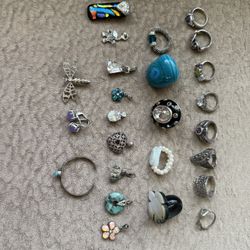 Silver And Gemstone Jewelry Bundle
