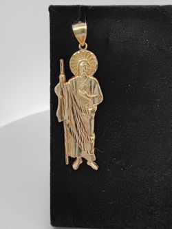 14K Gold San Judas Pendant