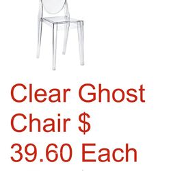 **Brand New Ghost Clear Chair**