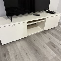 White tv Console 