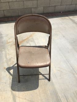 Vintage metal folding chairs heavy duty